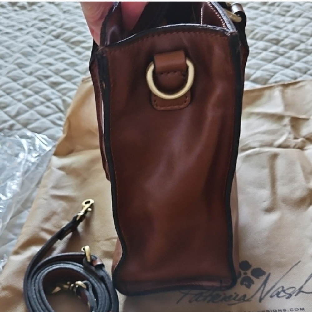 Patricia Nash Distressed Vintage Leather Zacona Handbag - Picture 9 of 12